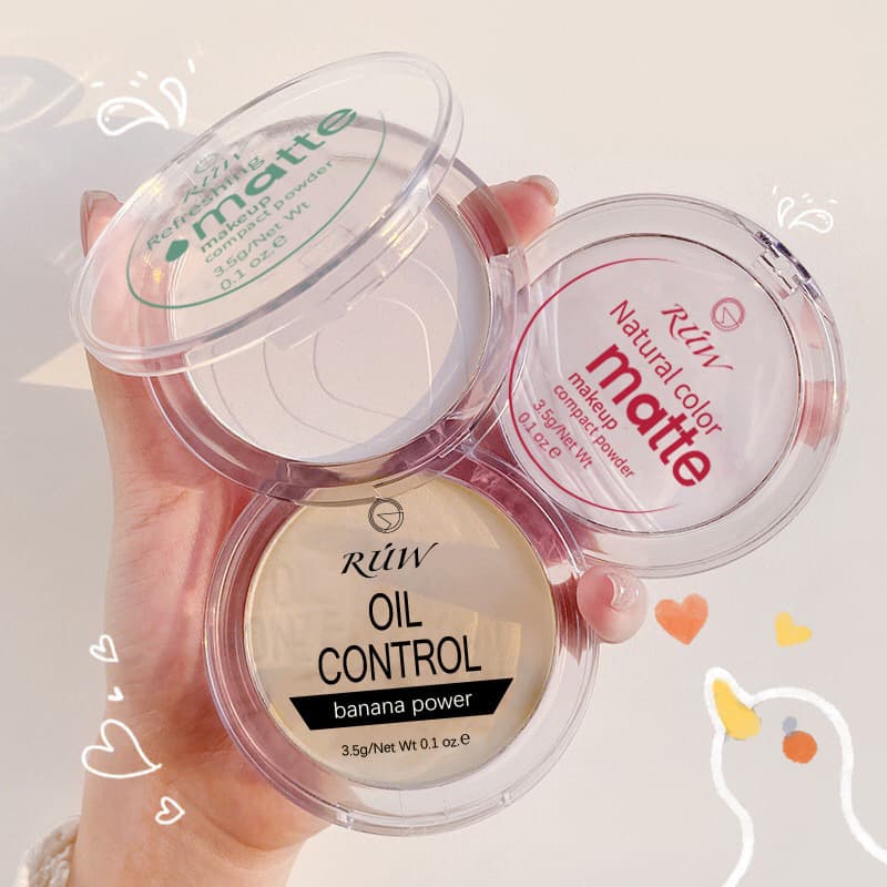 German Banana Powder Cake Setting Powder Concealer Long-lasting Non-Removing Makeup Clear Loose Powder Honey Powder Waterproof Sweat Brightening Genuine Women