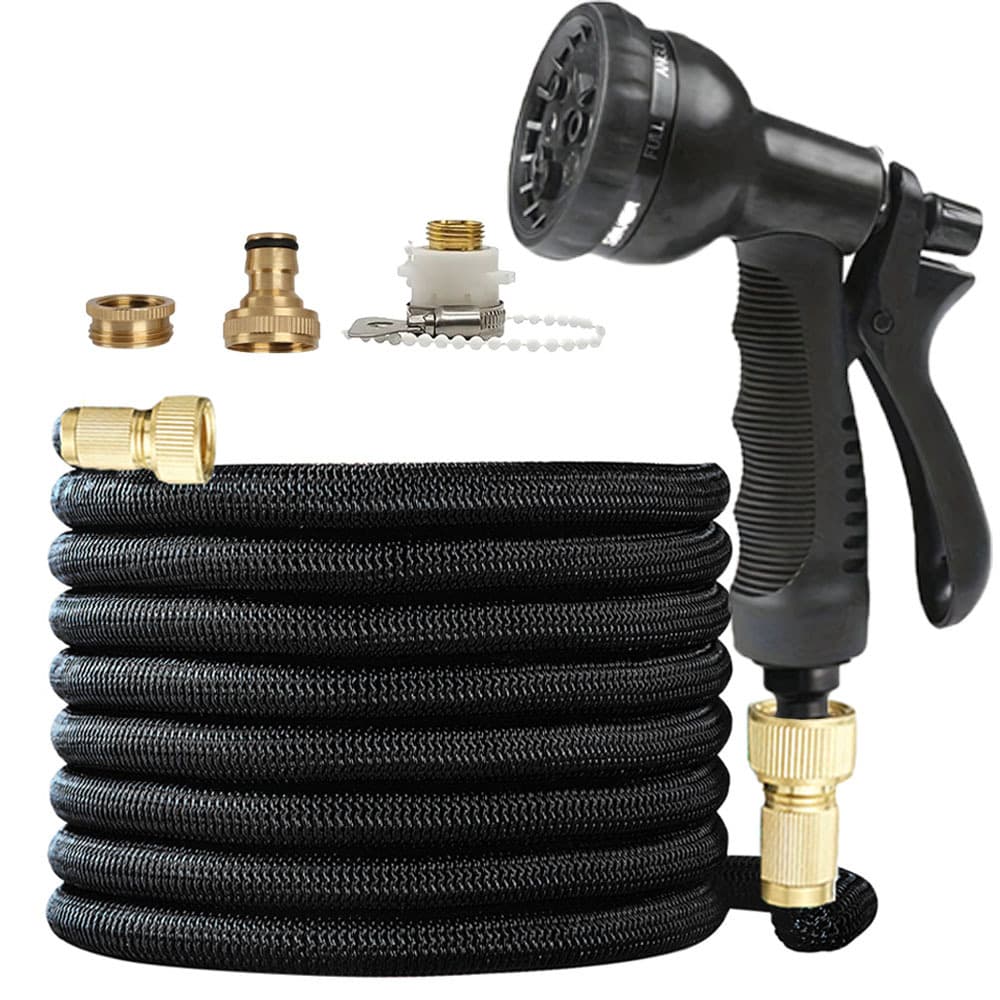 Garden Hose, Expandable High Pressure Water Hose for Car Washing, Watering Flowers, and Garden Cleaning with Nozzle