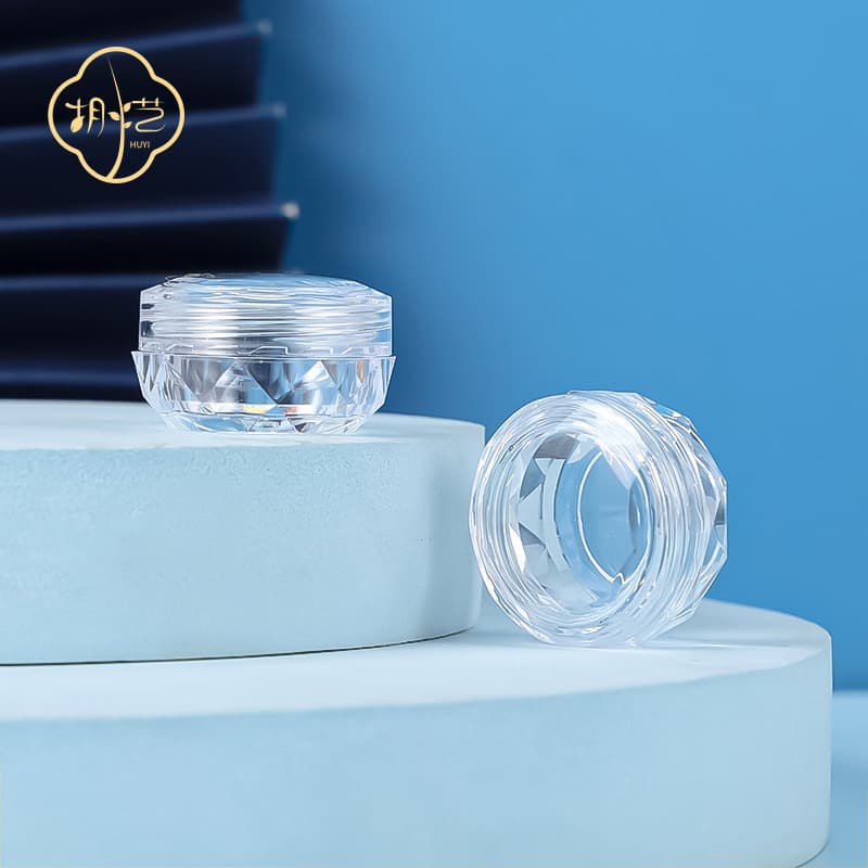 Magic mirror powder glitter transparent packaging box 5g cream bottle plastic cream box 5g cream bottle 5g diamond cream bottle