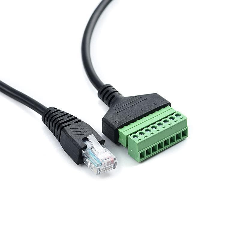 Ethernet Extension Cable, RJ45 Solder-Free with Screw Holes for Fixed Terminal Connection, 8-Core Extension Cable
