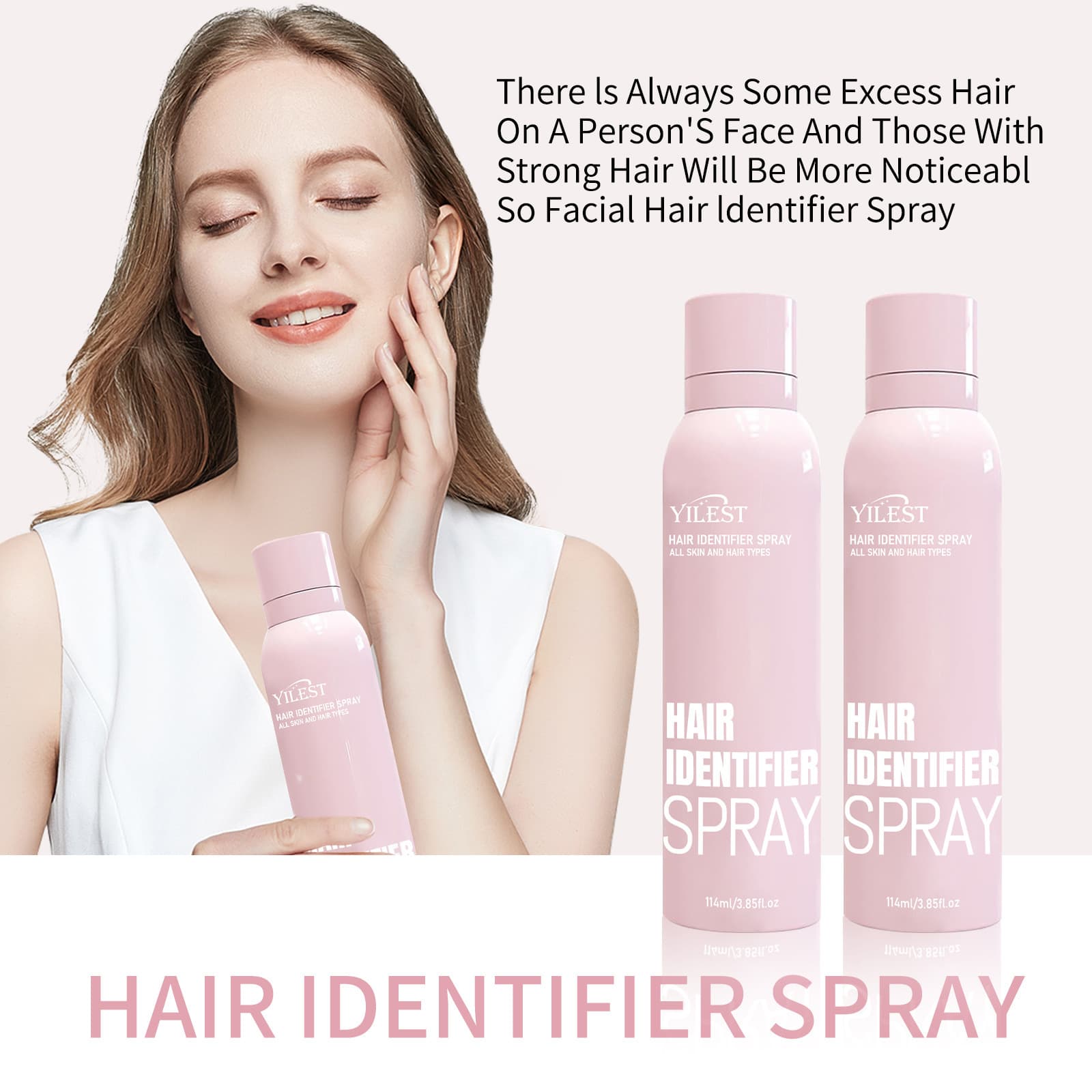 YILEST Cross-border Hair Identification Spray Face Cleanser Hair Identifier Spray