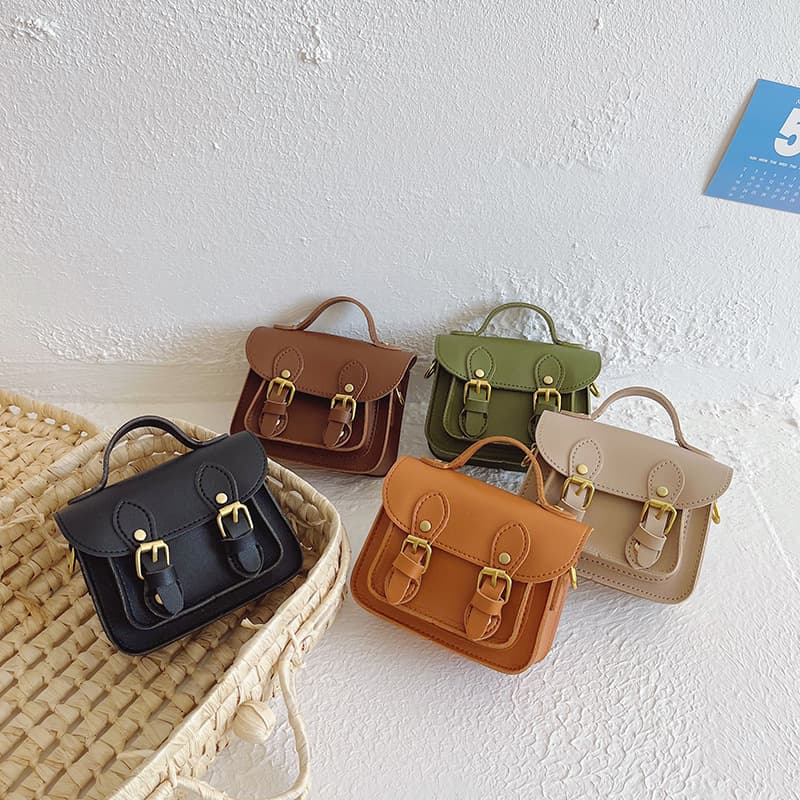 New Fashionable Children's Crossbody Shoulder Bag British Style Casual Versatile Cute Coin Accessories Bag for Boys and Girls