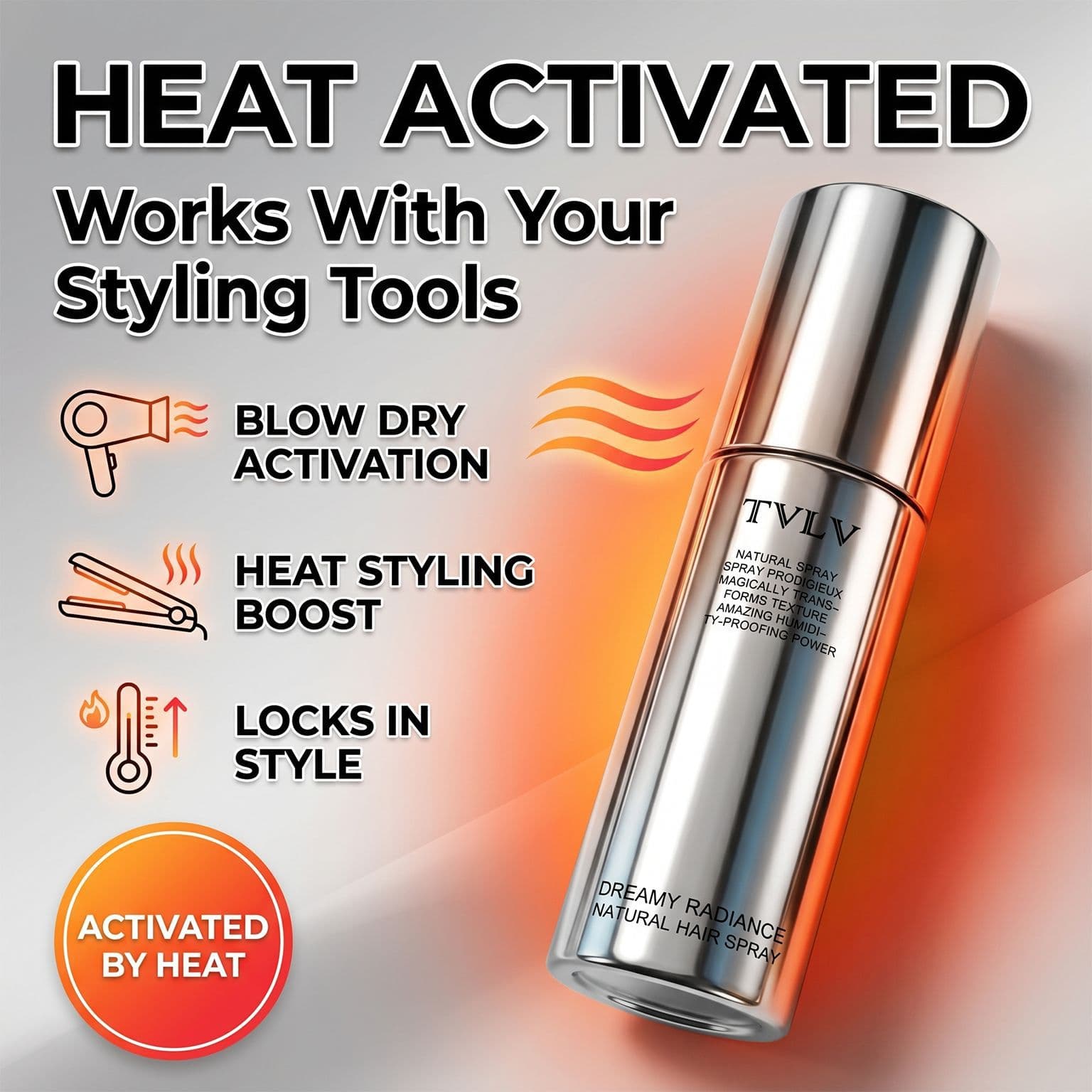 TVLV Cross-Border Hair Care Spray Natural No-Rinse Shine Long-Lasting Fragrance Smooth Hair Hair Oil Nourishing Spray Wholesale