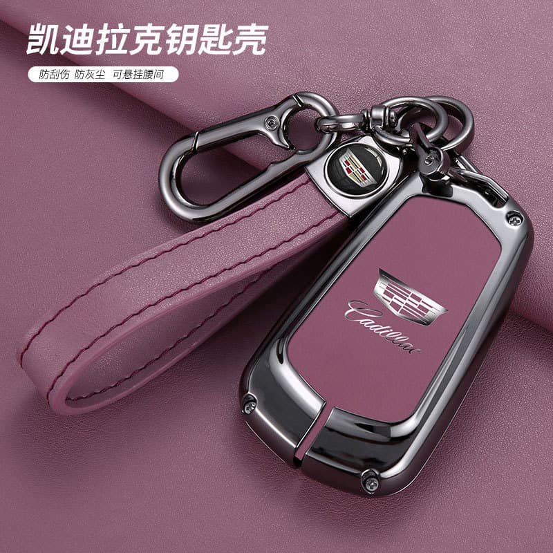 Compatible with Cadillac Key Case Metal Shell for XT6 XT5 CT5 Key Shell XT4 Buckle CT6 Premium ATSL Cover XTS