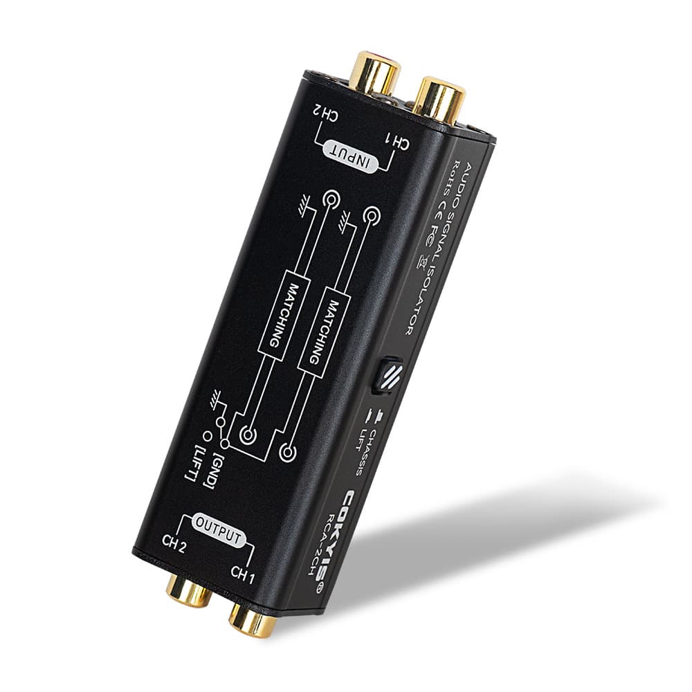 Audio Signal Isolator In Stock Cross-Border Current Noise Elimination RCA Interface Plug and Play Passive Isolator