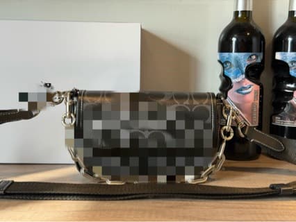 European and American Brand Women's Bag New Style Coach Baguette Mahjong Bag Classic Monogram Flap Crossbody Shoulder Underarm Envelope Bag