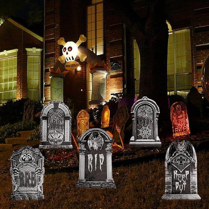 Halloween Pumpkin Ghost Witch and Black Cat Yard Sign New Halloween Outdoor Garden Lawn Insertion Sign