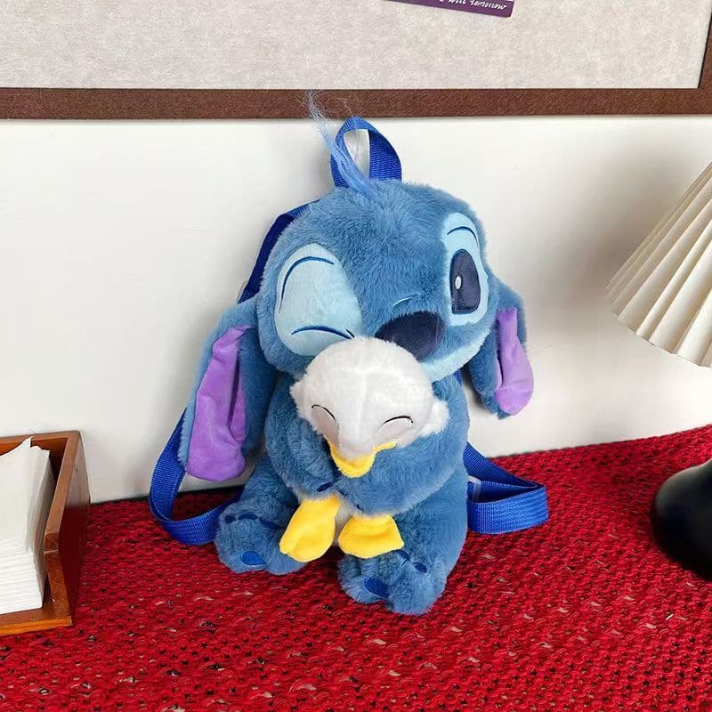 8-Inch Wholesale Chinchilla Plush Cartoon Backpack for Girls, Cute Kuromi Shoulder Crossbody Bag, Parent-Child Gift