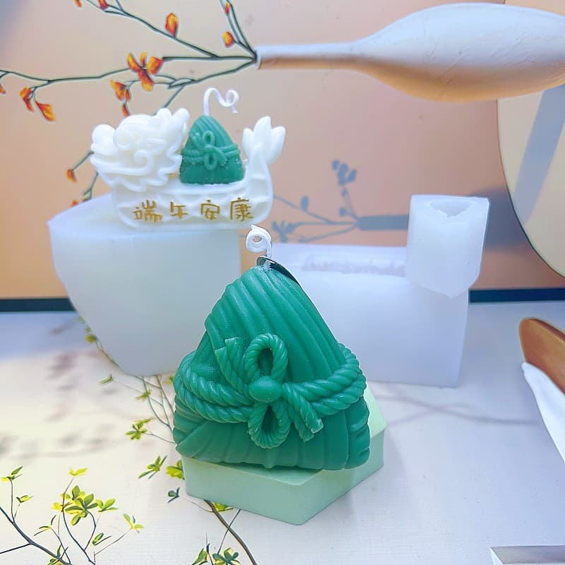 Dragon Boat Festival Zongzi Aromatherapy Candle Silicone Mold DIY Homemade Mousse Cake Decoration Handmade Soap Gypsum Ornaments