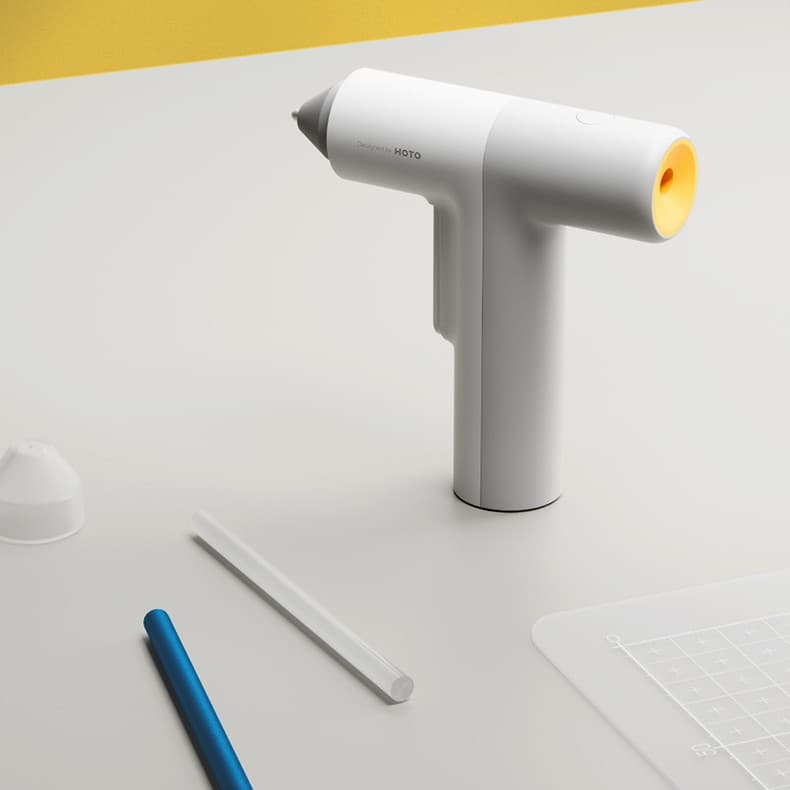 HOTO Monkey New Wireless Rechargeable Hot Glue Gun for Home Crafting, Small Children's DIY Handheld