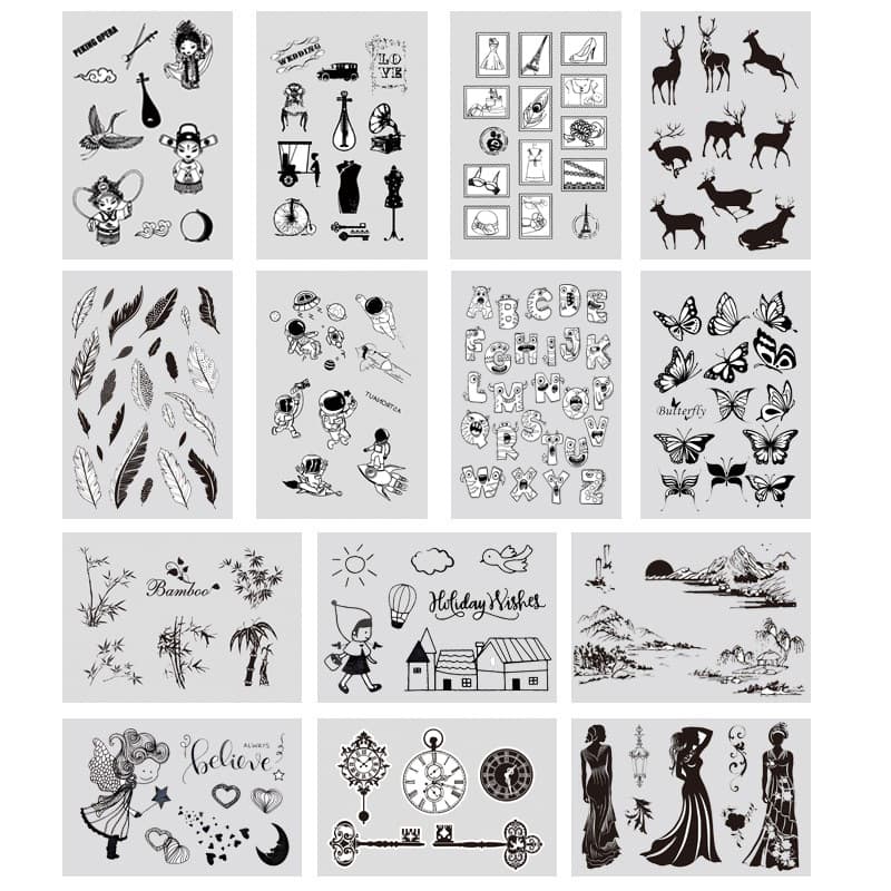 Factory Direct Transparent Silicone Creative Stamp DIY PVC Seal for Journaling Cross-border