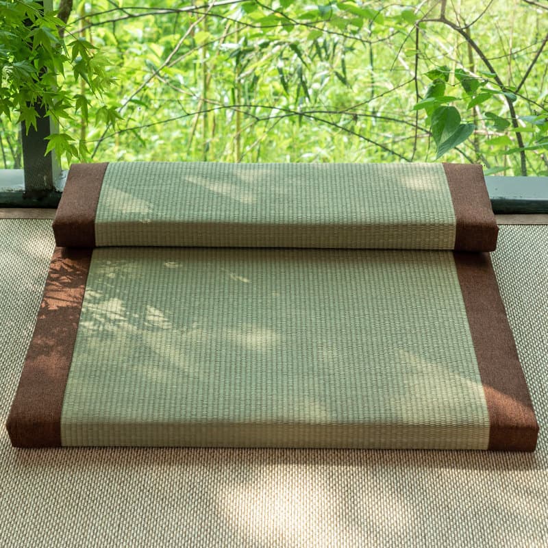 Straw meditation mat, meditation mat, home kneeling mat, meditation mat, natural rush mat, coconut palm palm F^