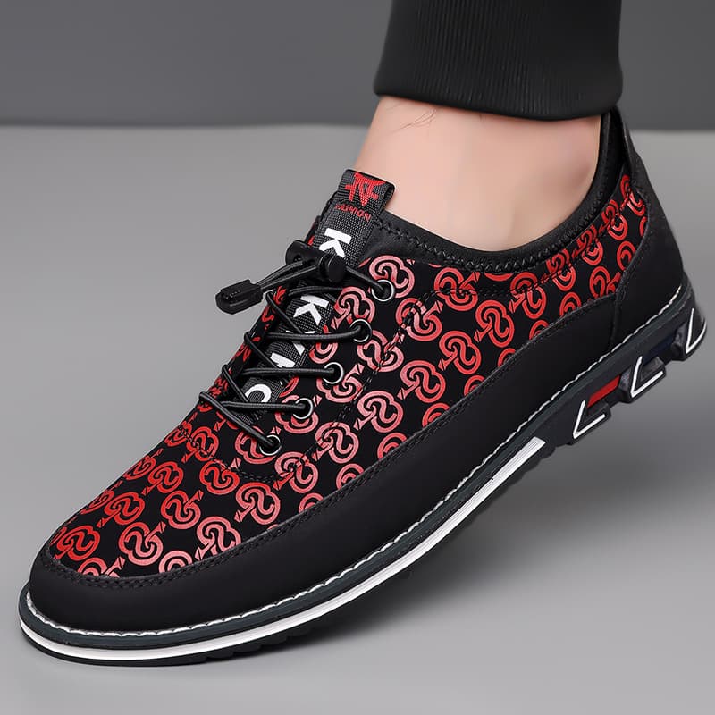 Cross-Border Prince Casual Large Size Men's Shoes Size 53 Patterned Slip-On Men's Leather Shoes Size 50 Loafers Foreign Trade Shoes Fashion In Stock
