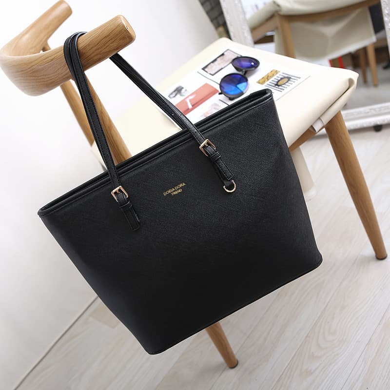 Fashionable Large Ladies Handbag Single Shoulder Bag Mommy Bag Leather Wholesale Stylish Business Commuter Bucket Bag
