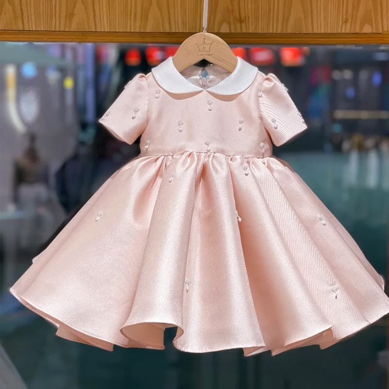 Girls Princess Dress Tutu Skirt Fashionable Children Baby Birthday Party Wedding Performance Costume