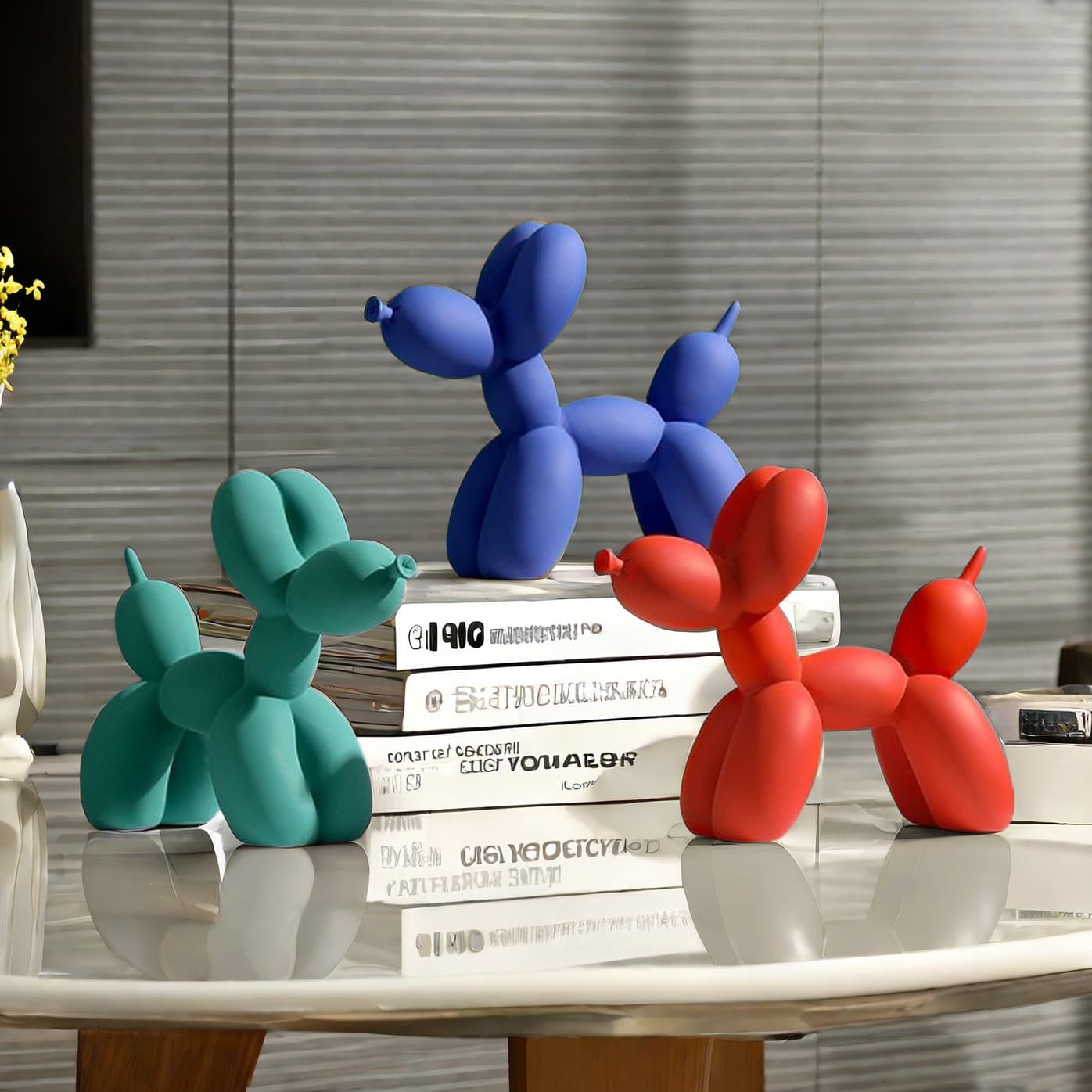 Balloon Dog Resin Craft TV Cabinet Display Ornament Office Desk Decoration Home Art Decor