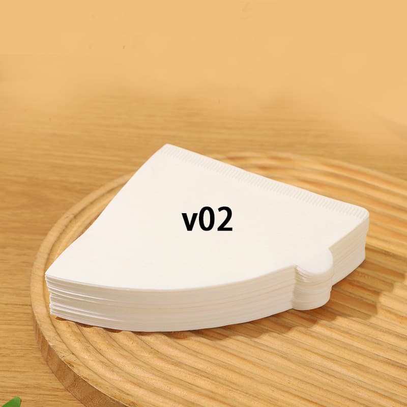 V02 Coffee Filter Paper Cone Shape Drip Coffee Filter Bags for V60 Dripper Coffee Maker Drip Pot