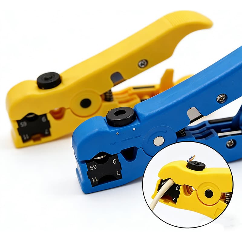 Factory Direct Multifunctional Cable Stripper for Network Cable, Coaxial Cable, Flat Cable, Telephone Wire, Wire Stripping Pliers