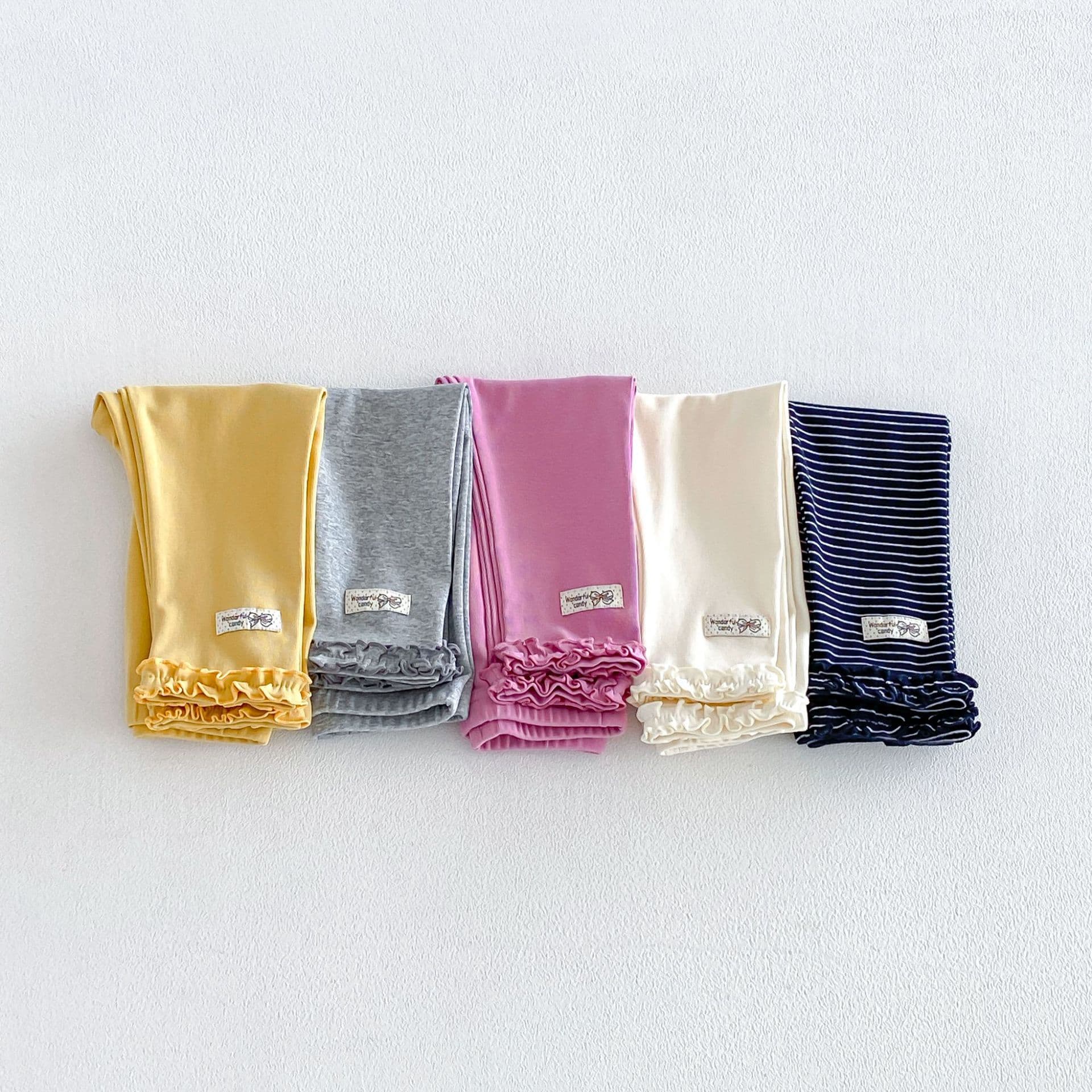 Girls' Label Leggings 2026 New Autumn Stylish Lace Casual Pants Children's Korean Style Striped Pants