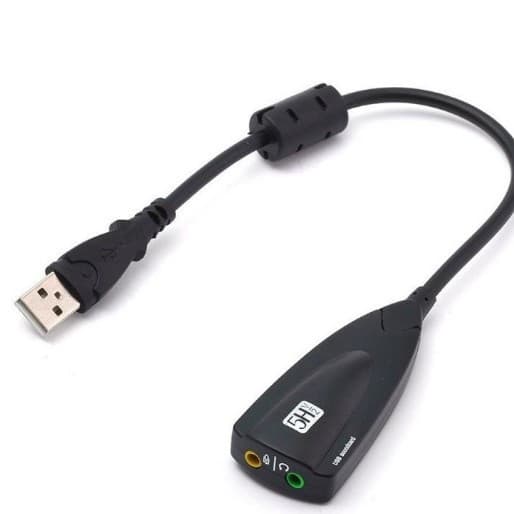 Large stock available 5HV2 computer plug-and-play external sound card 7.1 sound card USB sound card with cable USB sound card