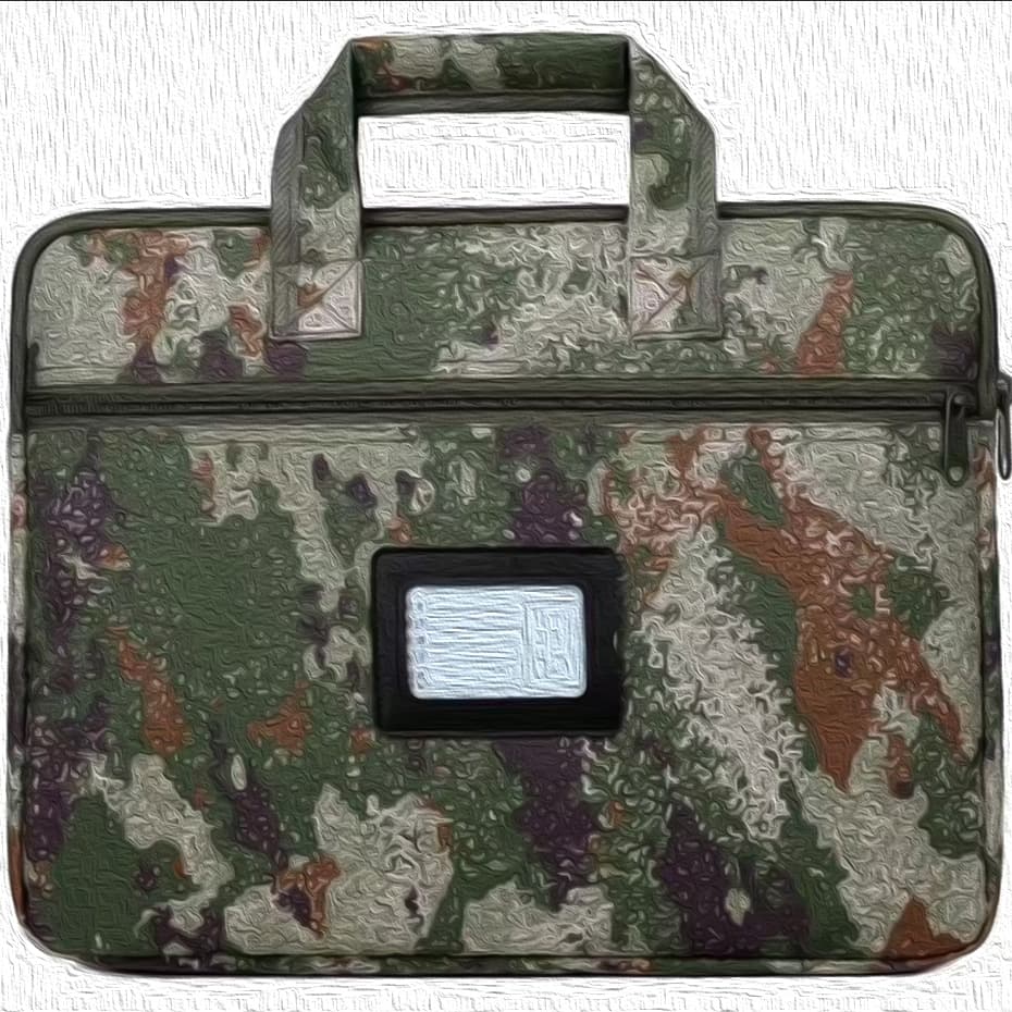 Camouflage computer bag, shoulder briefcase, handbag, advertising bag, information bag, waterproof document storage, office meeting bag