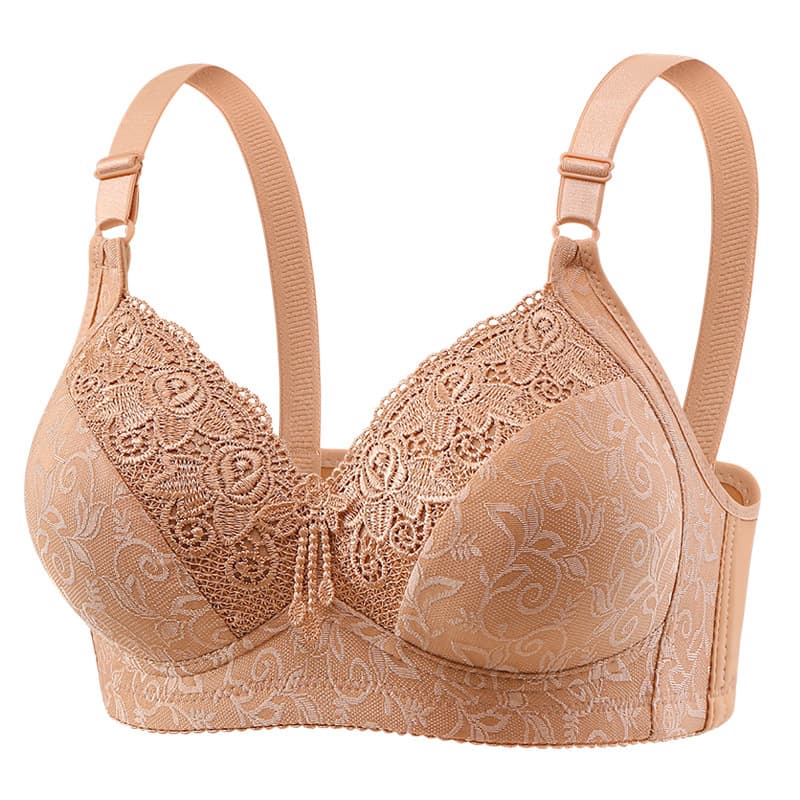 Plus-Size Non-Wire Thin Adjustable Bras, Push-Up Anti-Sagging, Minimizes Side Fat, Beautiful Back, Comfortable for Middle-Aged Mothers