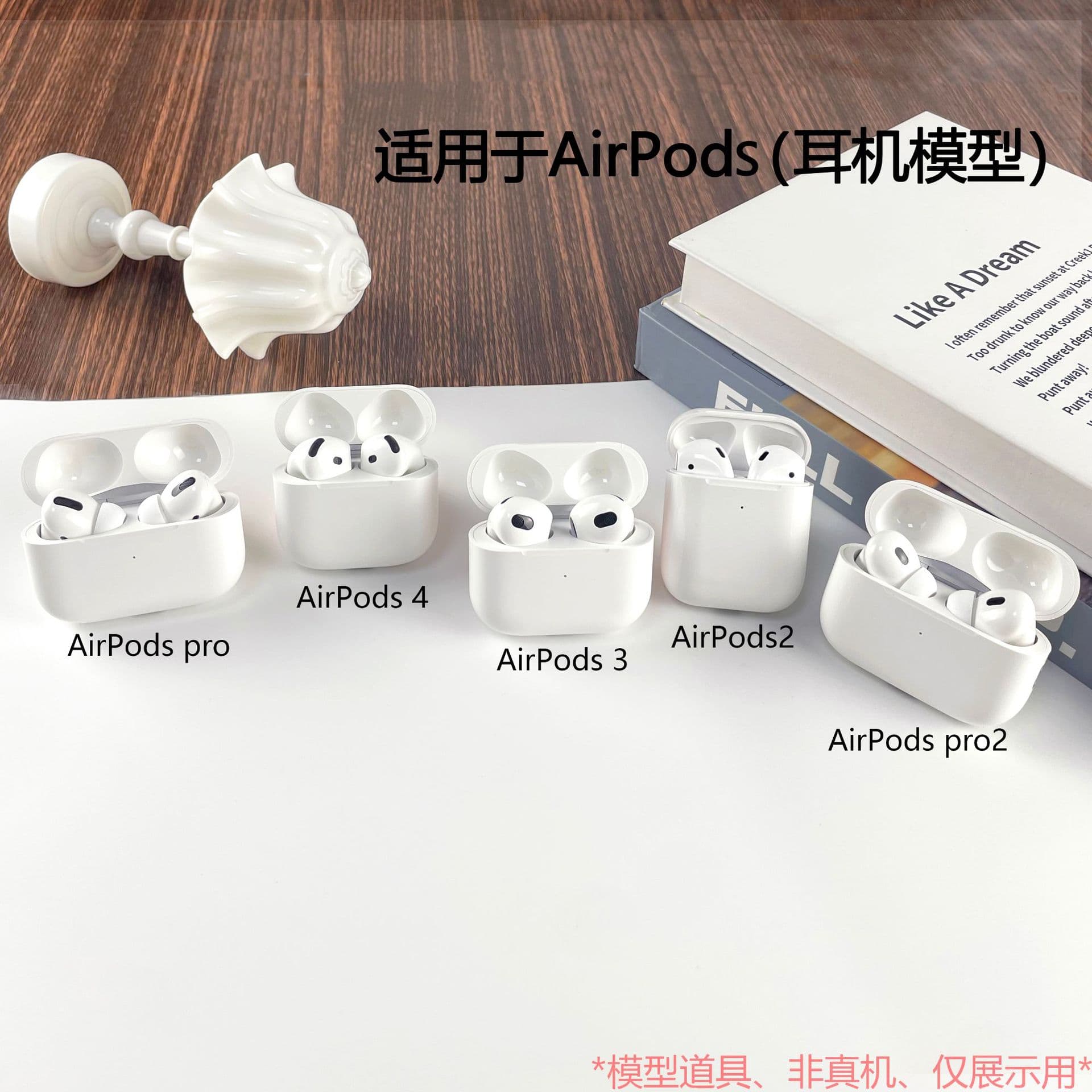 Suitable for AirPods 1/2/3/4/Pro/Pro2 earphone model simulation toy display and shooting prop.