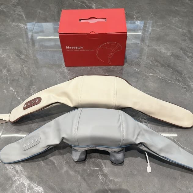 Cross-border Massage Shawl, Cervical Massager for Home Use, Trapezius Massager with Heat, Multifunctional Shoulder and Neck Kneading