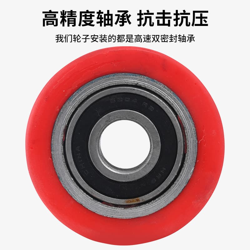 Manual Hydraulic Solid Polyurethane Wheel 80x60x70 180 PU Universal Pallet Jack Wheel Trolley Caster Accessories Single Wheel