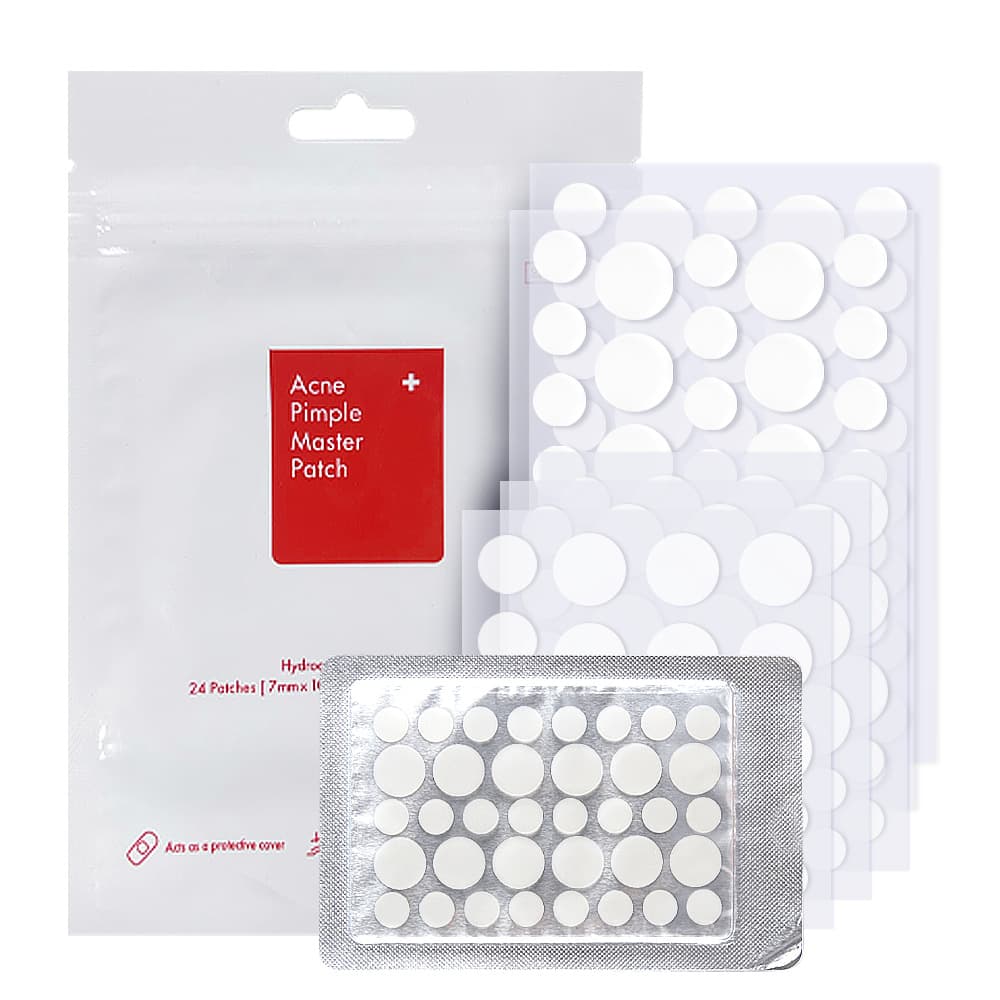 Cross-border hydrocolloid invisible acne patches, day and night use, 24/36 patches, concealing, absorbing pus, and repairing patches, unisex.