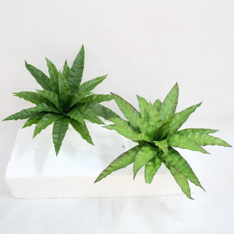 Soft plastic bird's nest fern Brazilian leaf green plant simulation fern plant wall accessories fern grass plant potted home