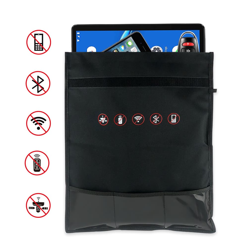 Amazon car key protector, signal blocking bag, anti-radiation wallet for tablet and phone privacy protection.