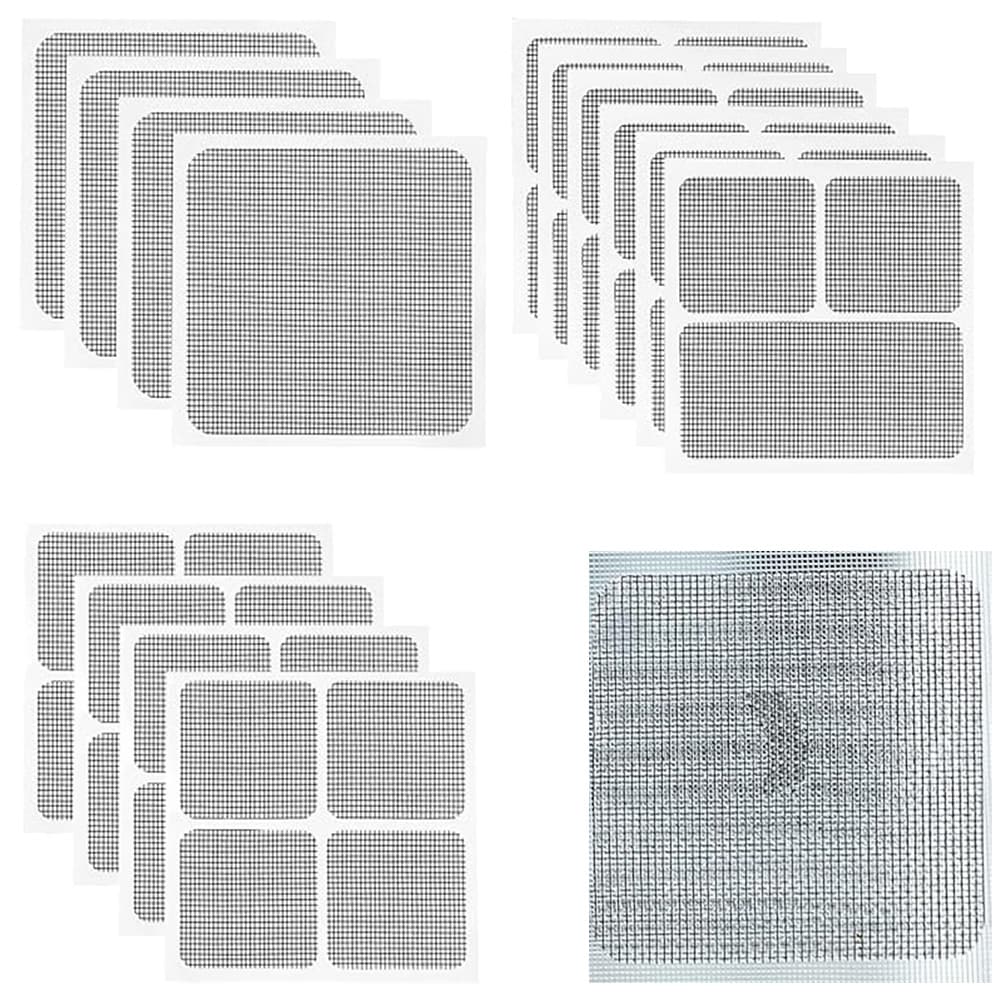 Door and Window Mesh Repair Kit, Screen Patch for Mosquito Prevention, Fly Screen Patch for Holes and Tears