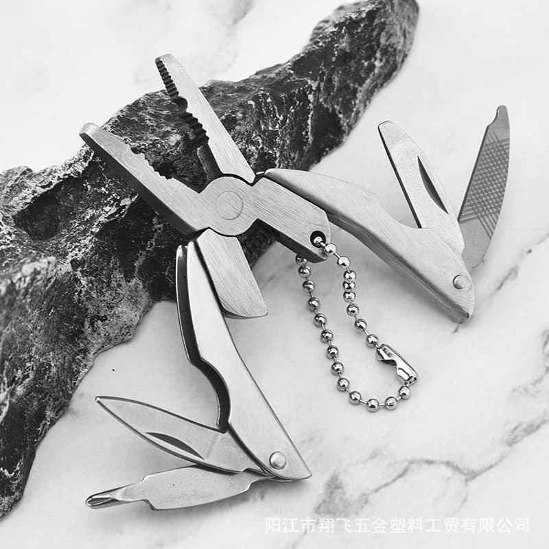 Mini Multi-functional Pliers Turtle-back Pliers Folding Tool Pliers Multi-use Folding Egg Pliers Outdoor Tool Set