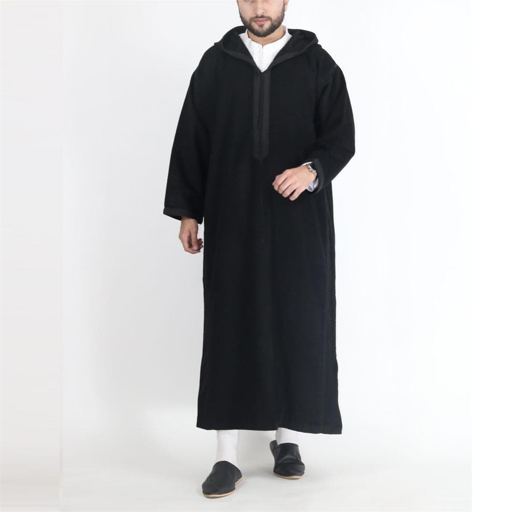 2023 New Cross-Border Trade Style Long Men's Hooded Shirt