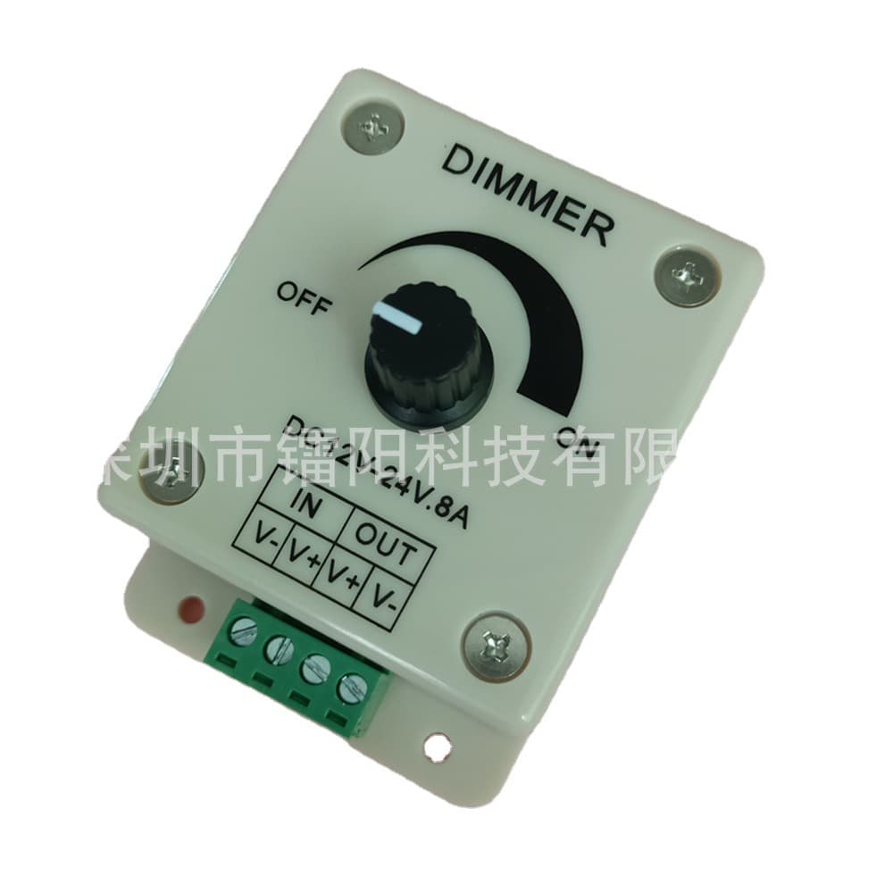 LED Knob Single-Color Dimmer Manual Dimming Controller 8A Light Strip DC 12V LED Strip Dimmer Switch