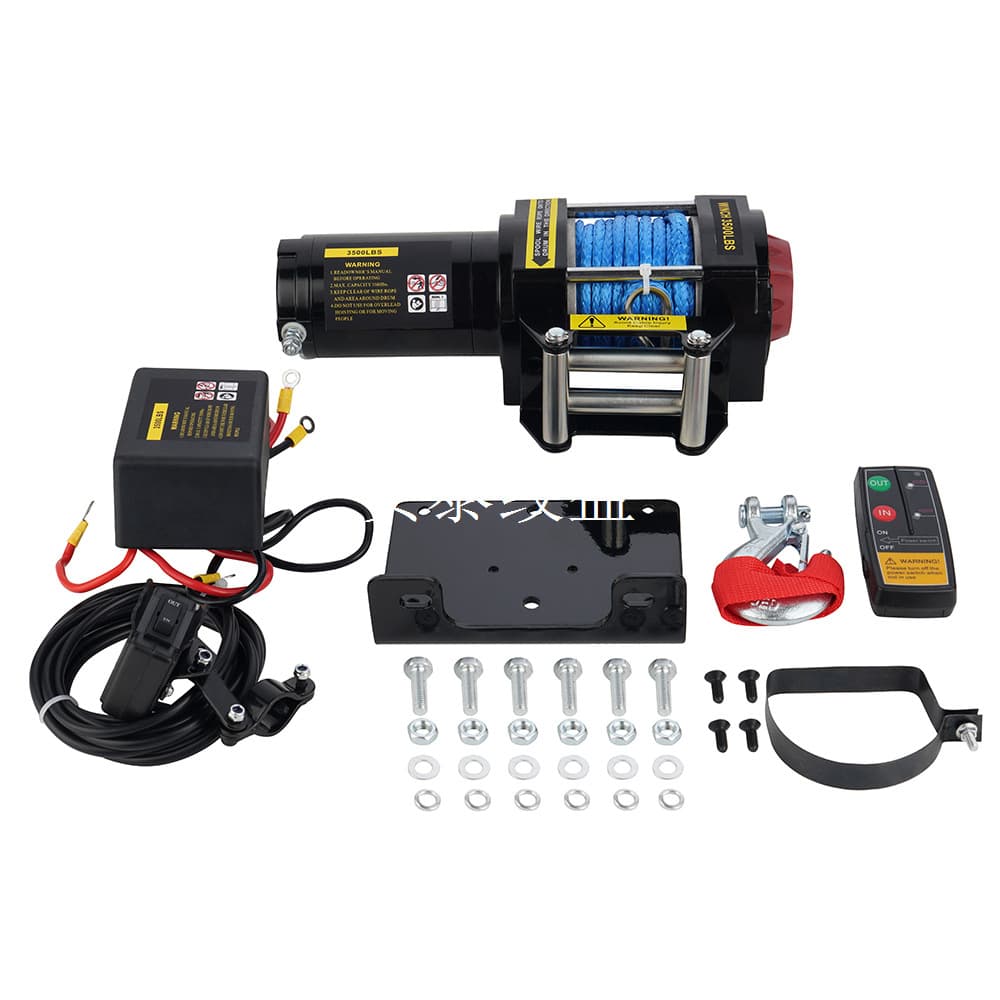 Factory direct sales of 12V/24V 3500lb electric winches, vehicle-mounted electric winches, ATV winches.