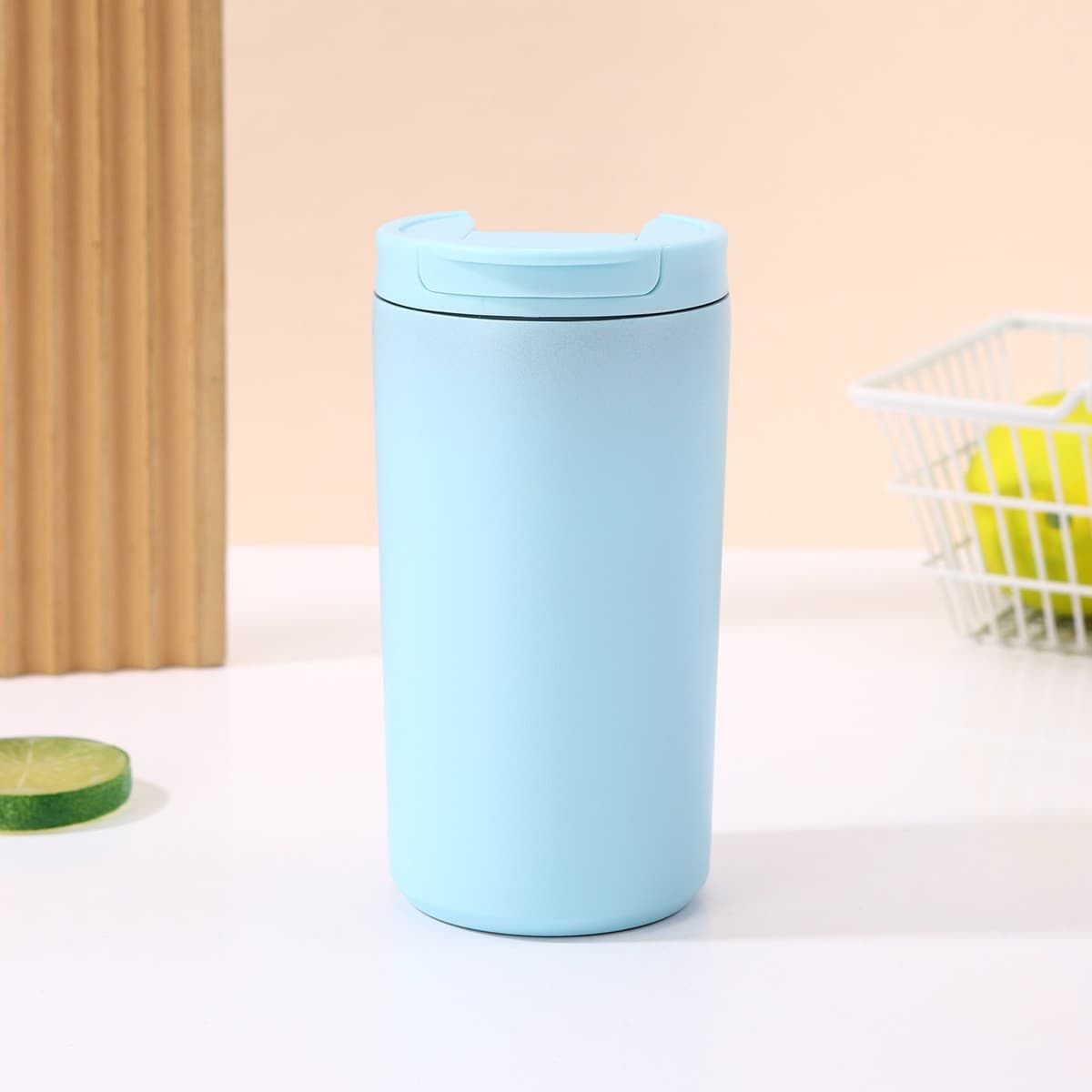 Stylish Portable Mini Straw Cup with Custom Logo, Creative Water Bottle, Simple Ins-Style Milk Tea Cup with Lid, Leak-Proof Coffee Cup