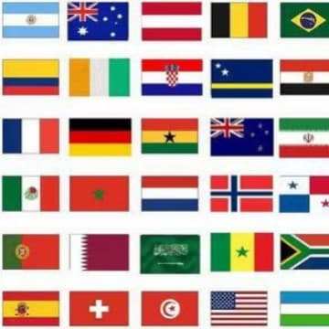 2026 World Cup 48 Teams International String Flags USA Canada Mexico Bar Fan Decoration