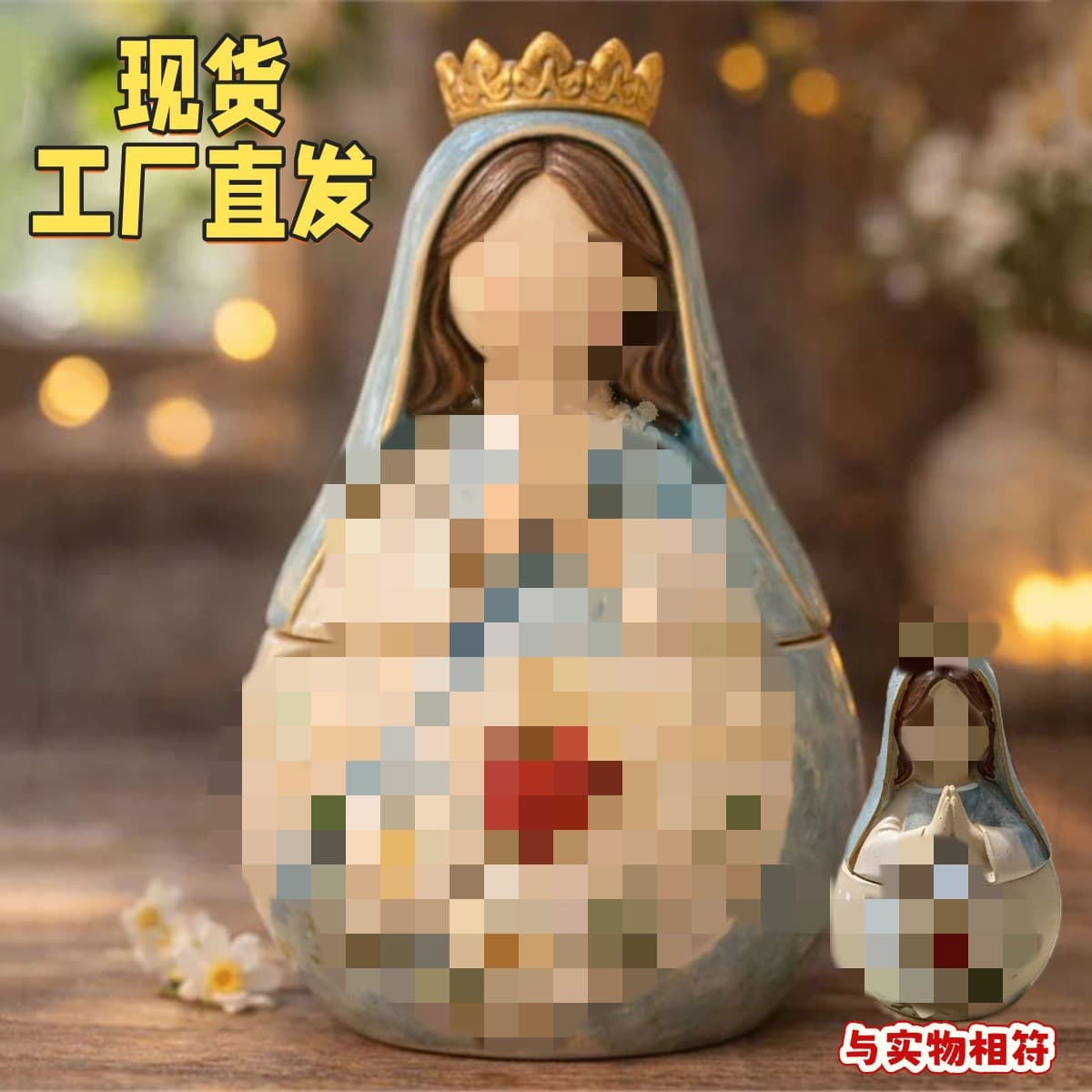 Cross-border new Handmade Fairies handmade fairy prayer box resin crafts creative gift ornaments
