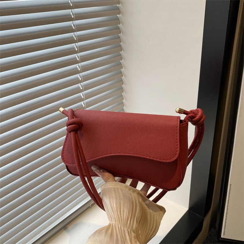 Commuter Fashion Simple Casual New 2025 Winter Solid Color Shoulder Crossbody Handbag for Women