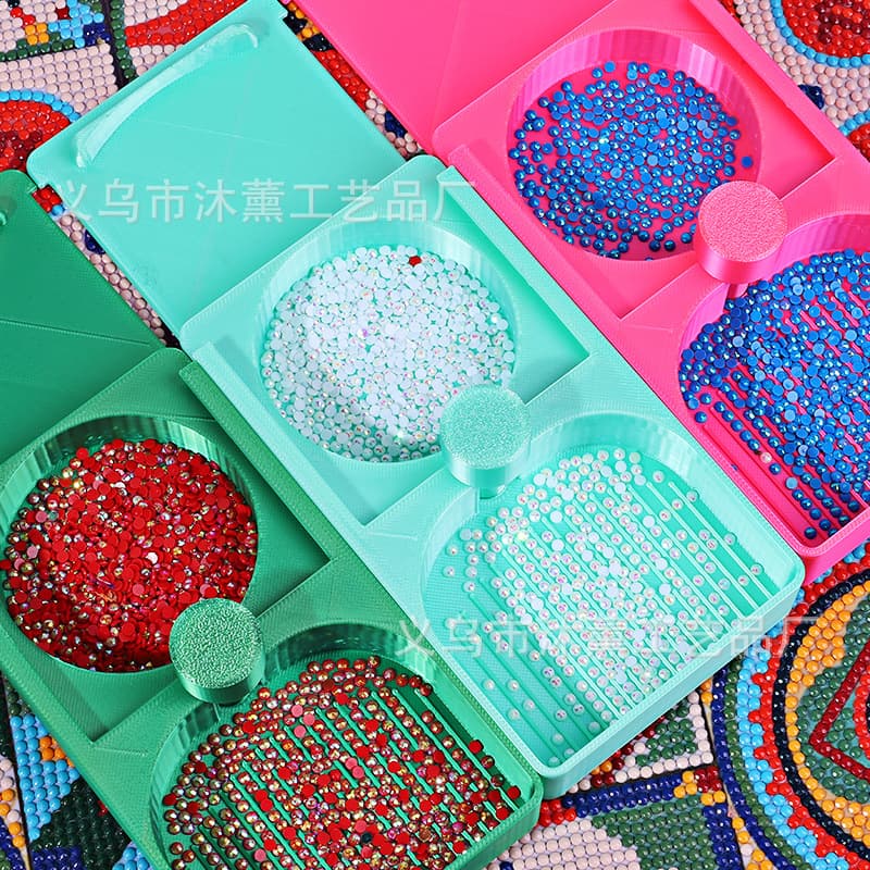 3D Printed Rainbow Diamond Painting Roller Tool Handmade DIY Rhinestone Pressing Reinforcement Roller Corrector