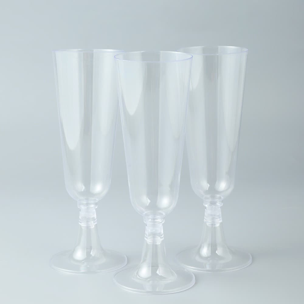 Gold rimmed champagne glass 150ml disposable cocktail glass plastic red wine glass goblet martini glass