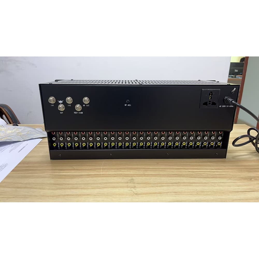 16/24 Channel Adjacent Channel TV Modulator TV System HDMI/AV to RF Analog CATV Modulator