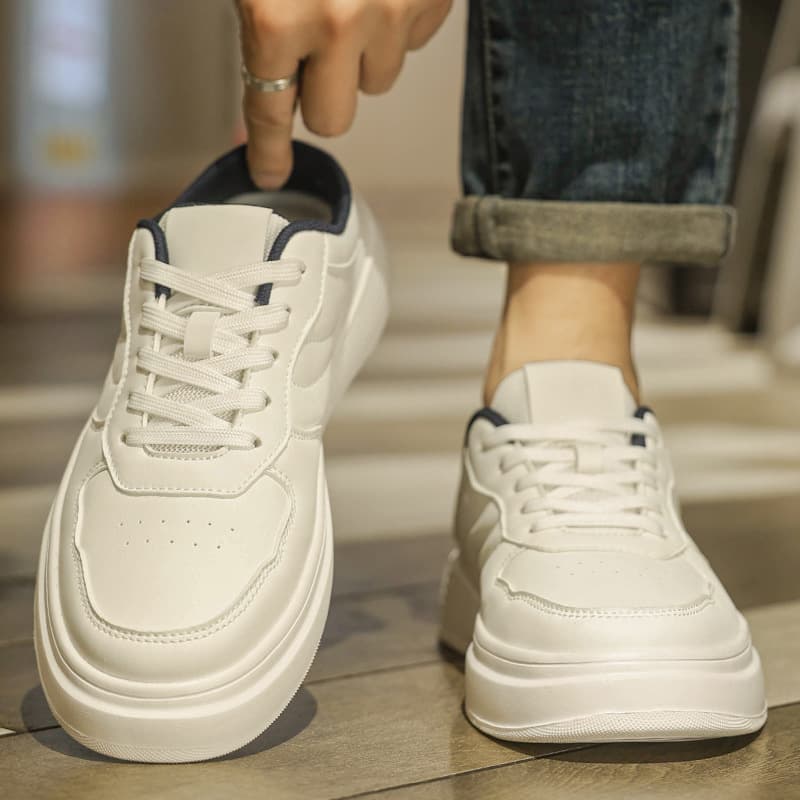 Men's American Retro Skate Shoes 2026 Summer New Arrival Casual White Sneakers
