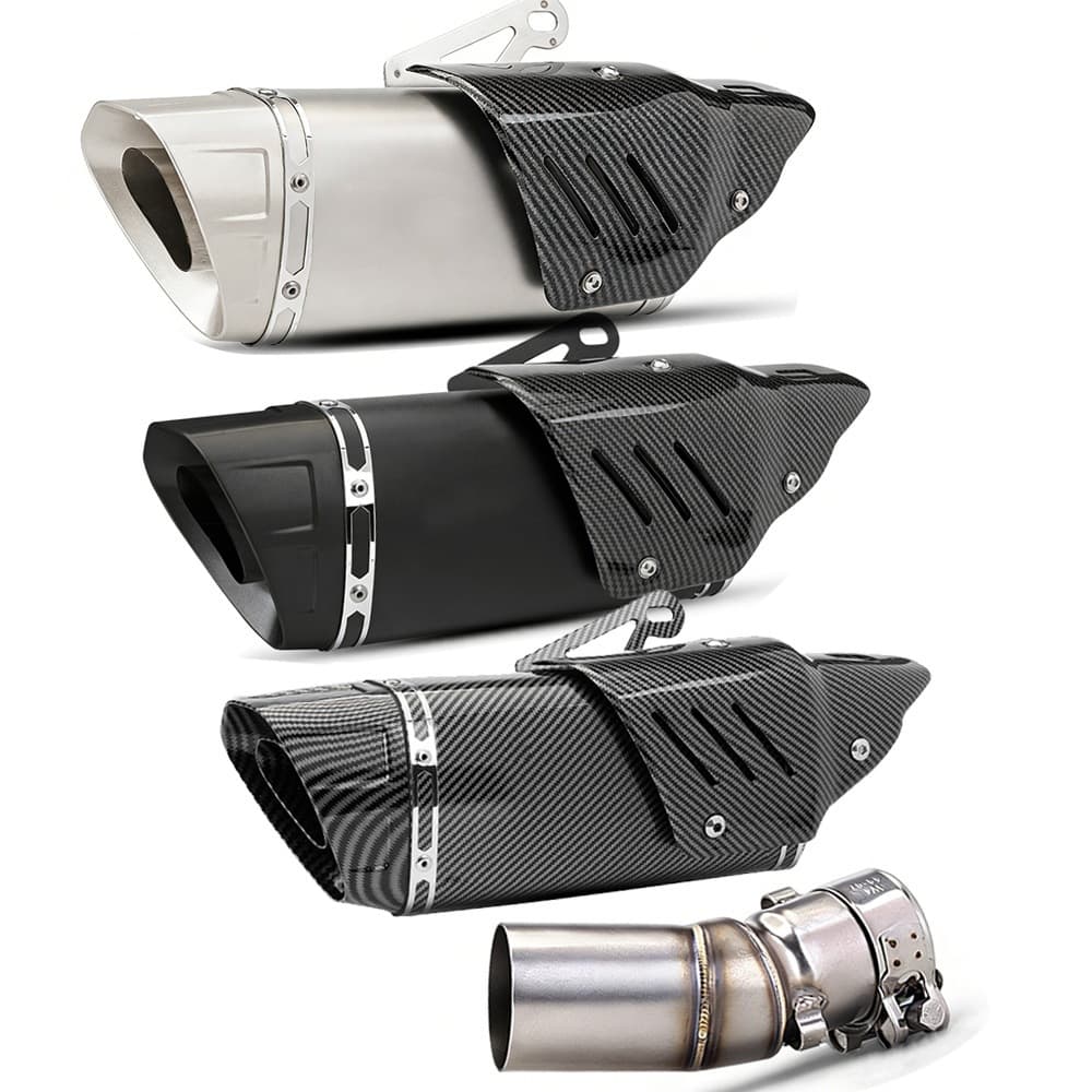 Exhaust Silencer Set for CFMoto 450SR Mid-Pipe Motorcycle Modification Custom Fit No-Drill Installation