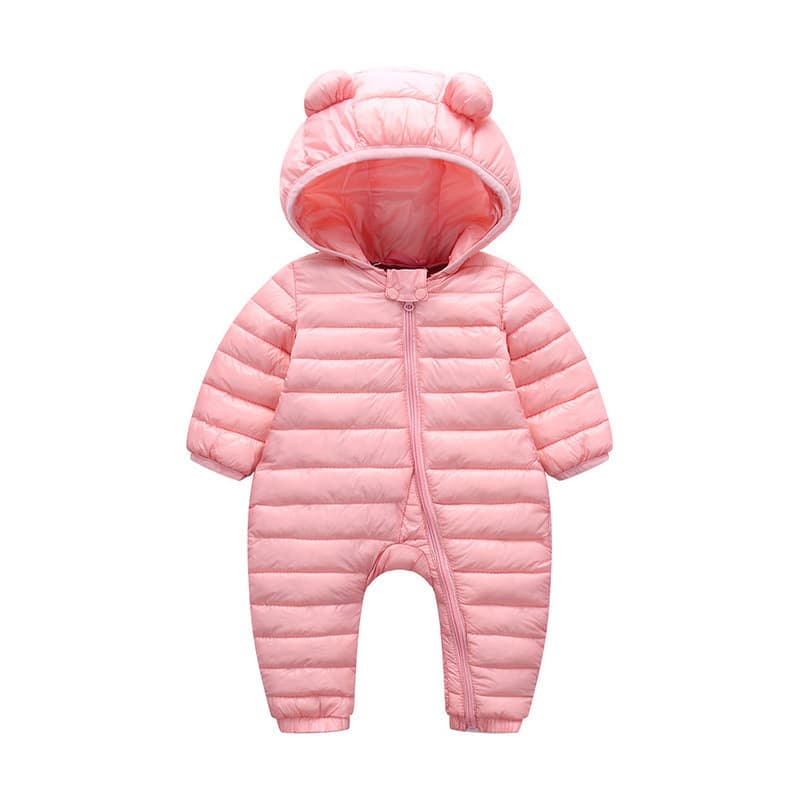 Baby Thin Down Romper, Newborn Onesie Cotton Coat, Unisex Baby Outdoor Wear