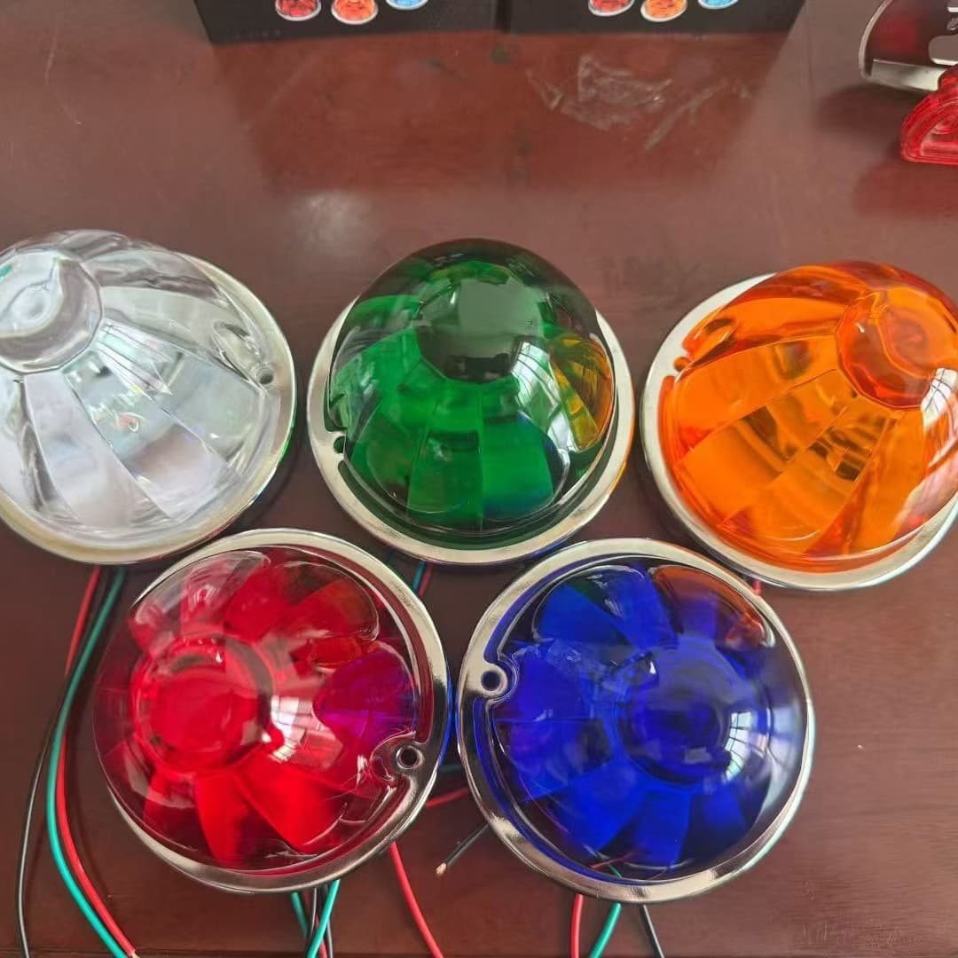 Cross-border Watermelon Light Plastic Light Flashing Truck Side Light Indicator Light Side Marker LED Light Ship Signal Light Clearance Light