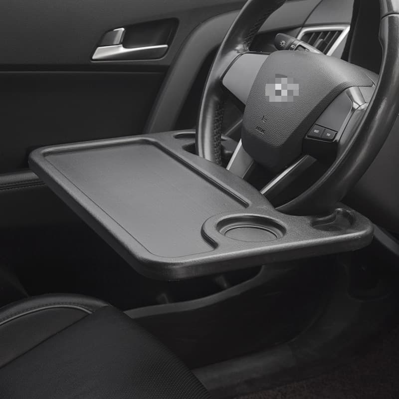 Car Steering Wheel Tray Vehicle Dining Plate Car Laptop Stand Tablet Computer Desk In-car Meal Table