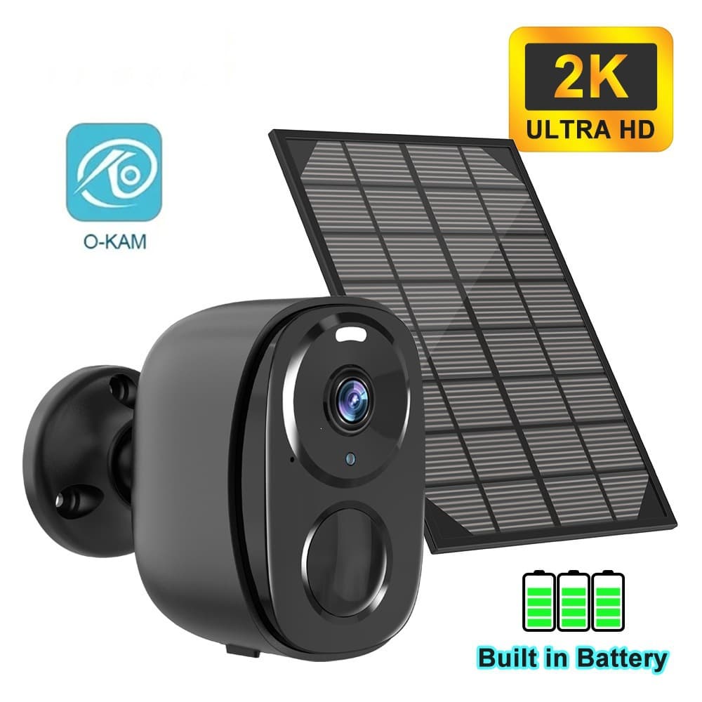 Popular O-KAM solar surveillance battery camera 4G indoor and outdoor mobile phone remote monitoring no plug-in waterproof
